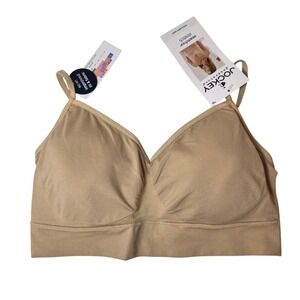 NEW Jockey Bralette Seamless Stretch BraLight Tan Basic‎ Comfort leisure Large